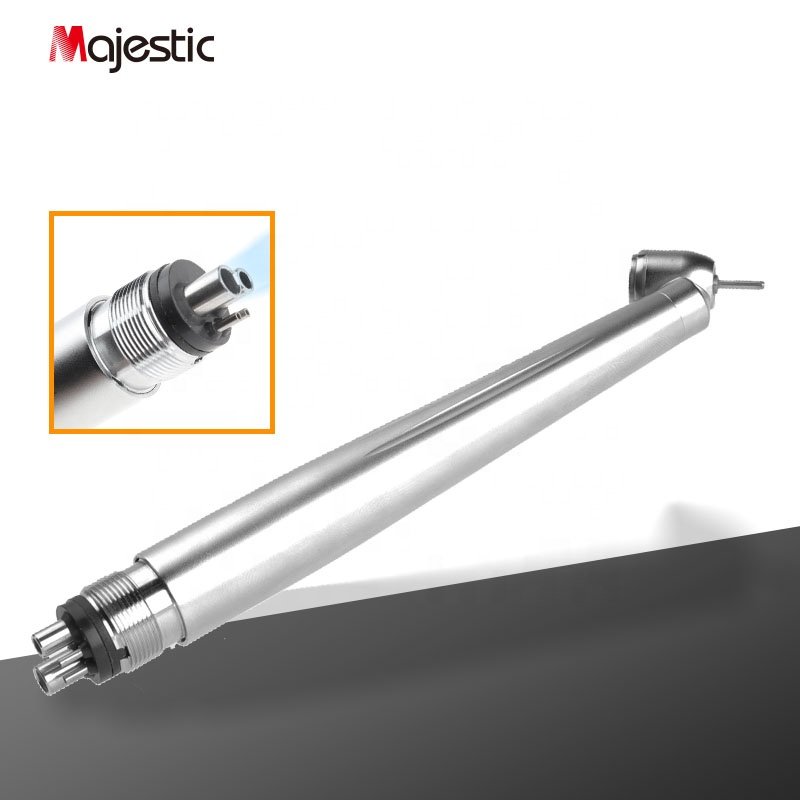 Single Water Spray 45 Degree Angle Head Air Turbine High Speed Dental Handpiece For Wisdom Tooth Slicing