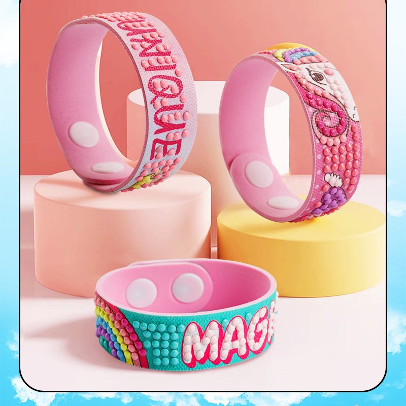 Wholesale customized DIY handicraft set, diamond DIY children's toy DIY gemstone toy bracelet set
