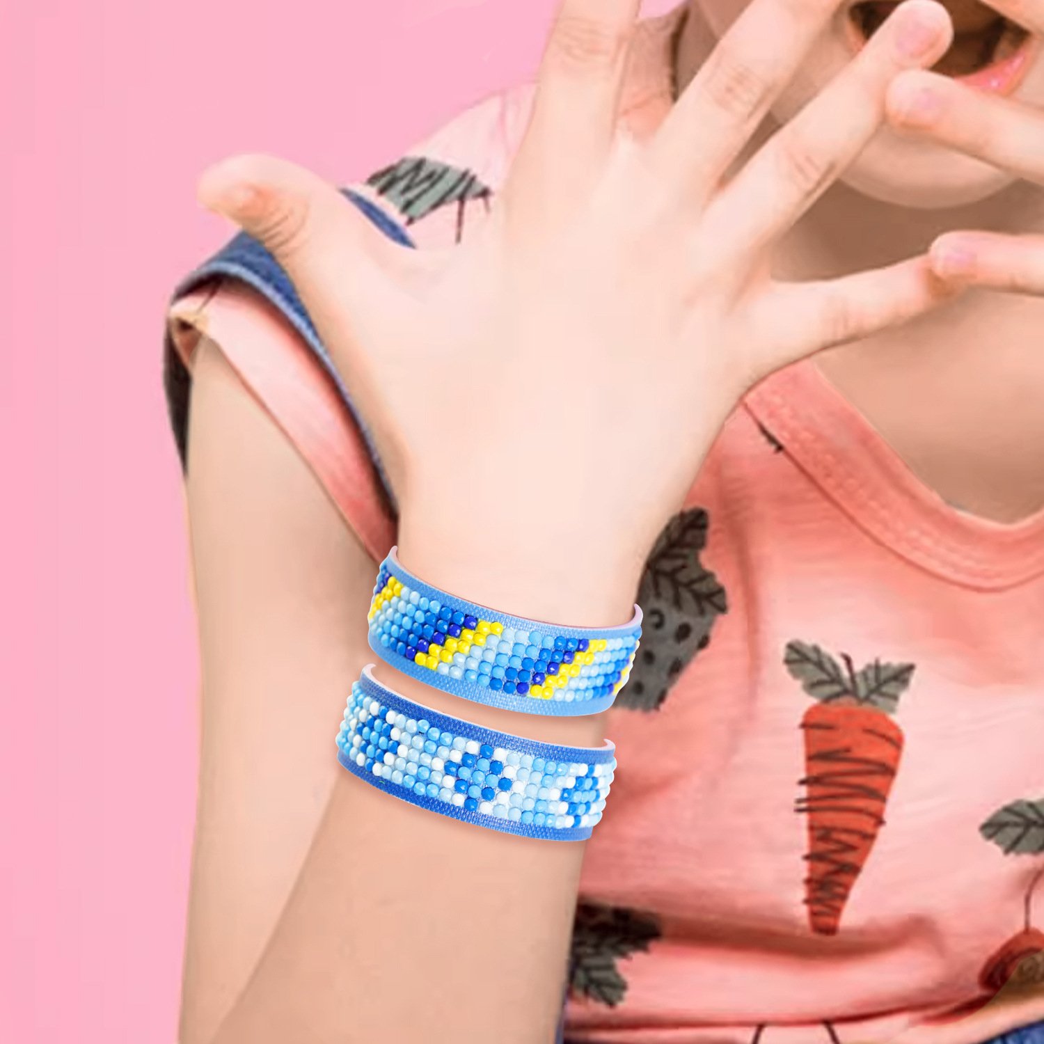 Wholesale customized DIY handicraft set, diamond DIY children's toy DIY gemstone toy bracelet set