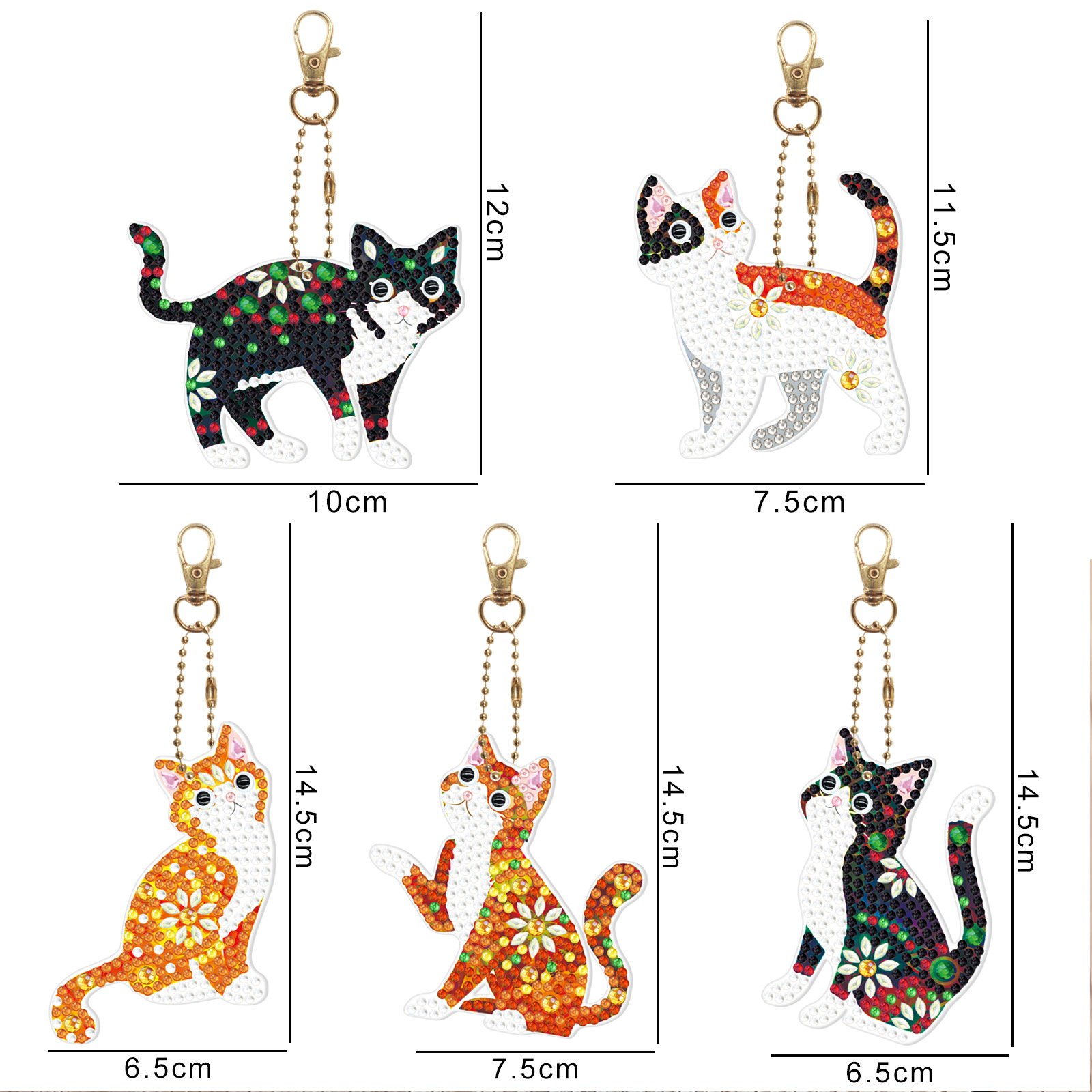 2023 hot sell DIY keychain Christmas design hobby kit High Quality 3D Custom Diamond sticker painting keychain