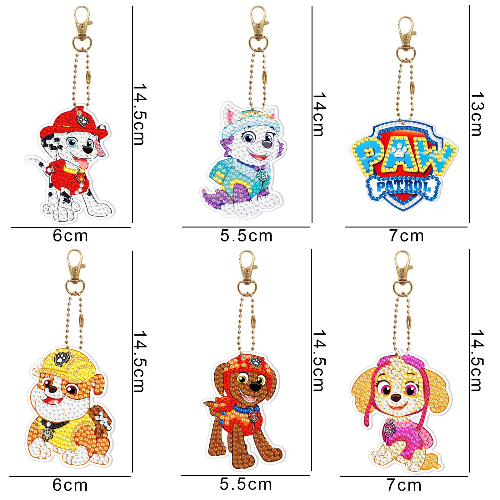 2023 hot sell DIY keychain Christmas design hobby kit High Quality 3D Custom Diamond sticker painting keychain