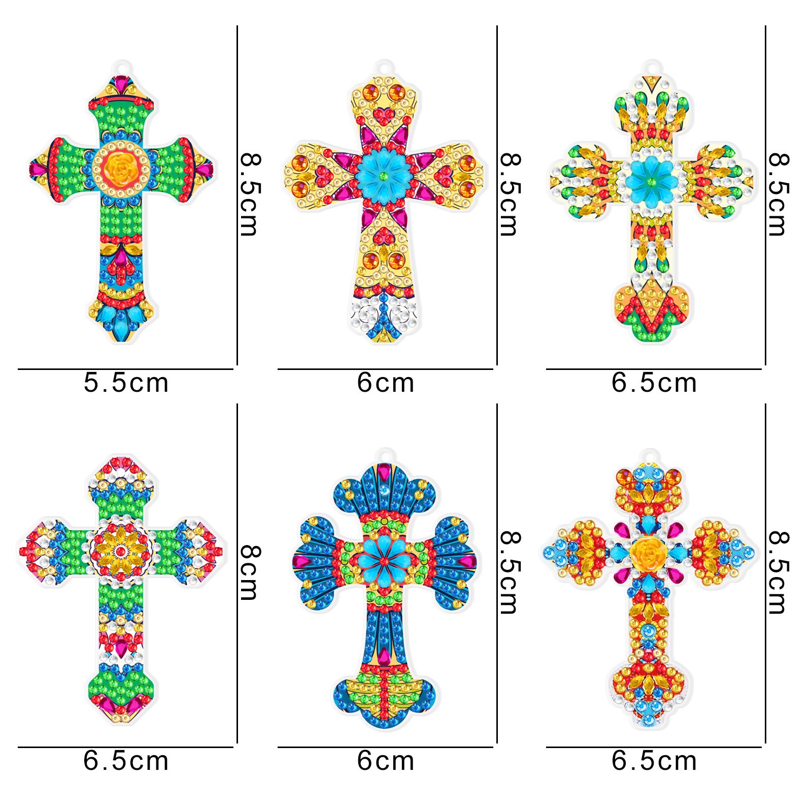 2023 hot sell DIY keychain Christmas design hobby kit High Quality 3D Custom Diamond sticker painting keychain