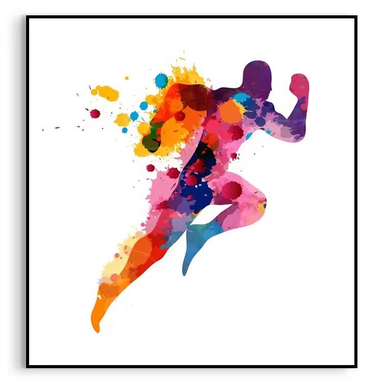Abstract handmade oil painting, diamond painting, suitable for mural decoration