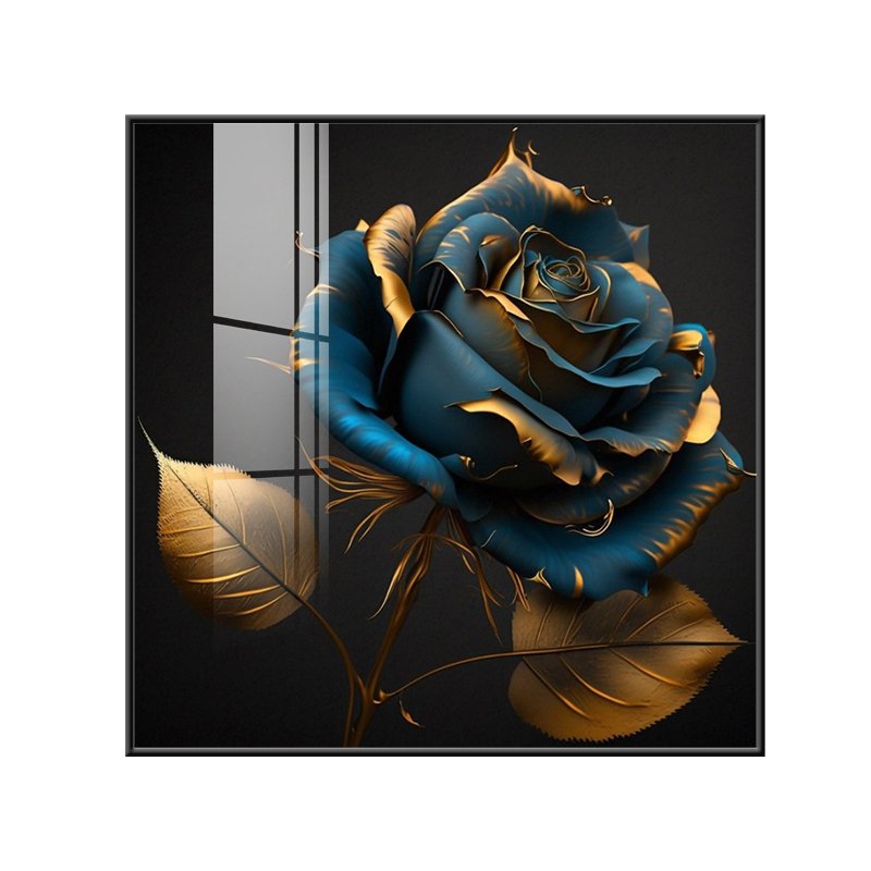 Modern luxury abstract wall art rose flower pictures and printed canvas paintings suitable for living room home decor as gifts