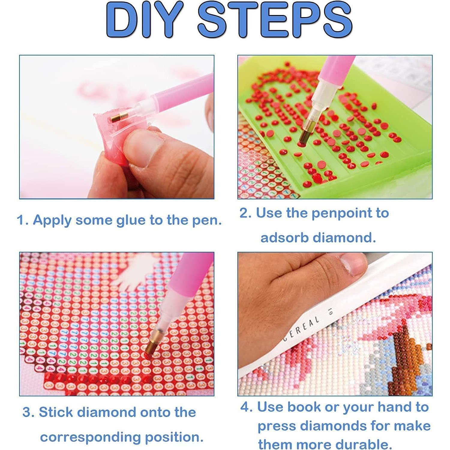 DIY Full Diamond Painting Kit, Adult DIY 5D Cartoon Dream Castle Art Diamond Painting Kit for Home Wall Entrance Decoration