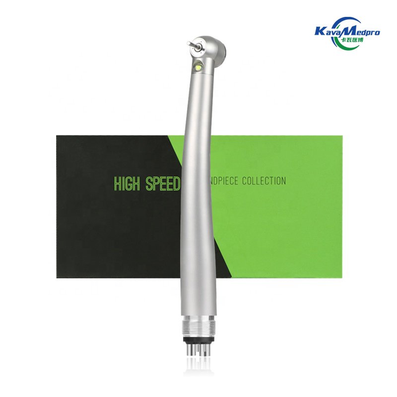 Dental Air Turbine 2/4 Holes Three Water Spray Ceramic Bearing Stainless Steel LED Handpiece Dental Tools
