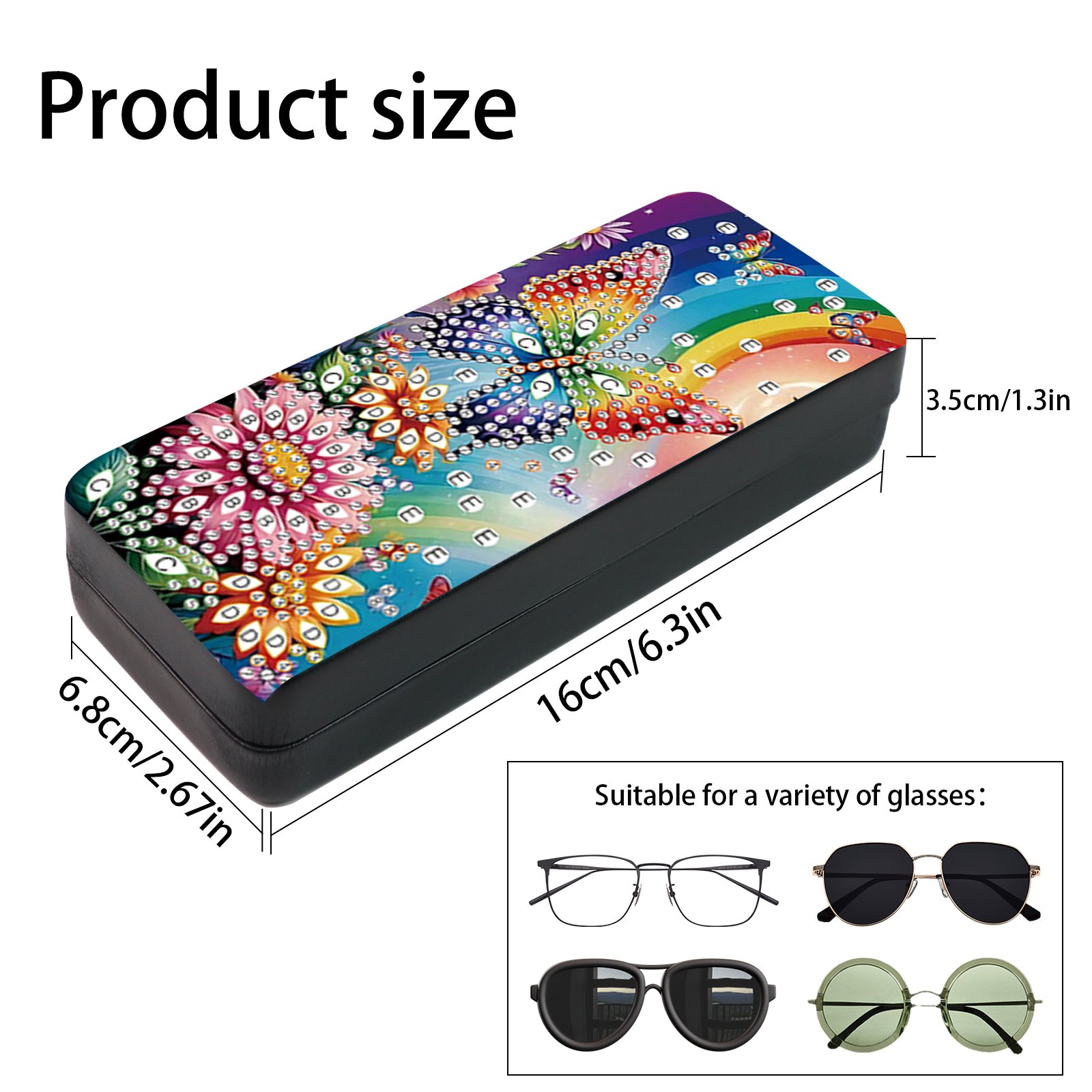 Diamond Painting eye wear Organizer with butterfly Design