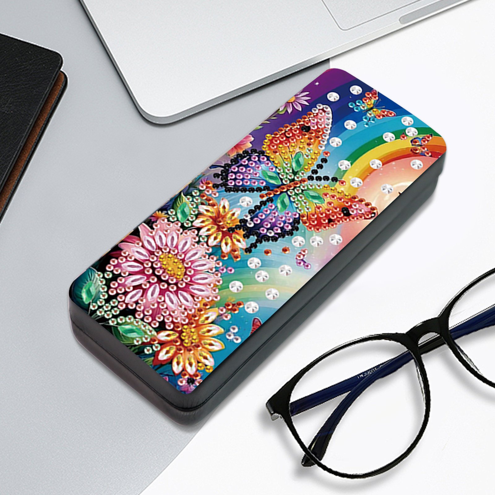 Diamond Painting eye wear Organizer with butterfly Design