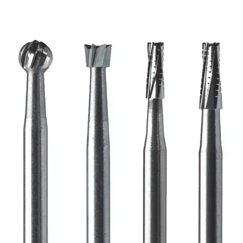 Dental New Tungsten carbide burs High Low Speed Handpiece steel grinding head Ball drill split drill Contra Angle drill FG RA