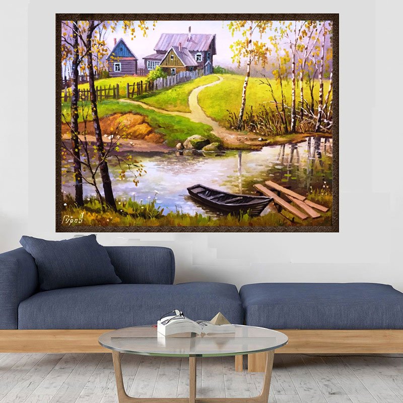 Modern fashion 5D DIY Full Drill Diamond Painting Kit Custom Wall Art 5D Diamond Painting by number