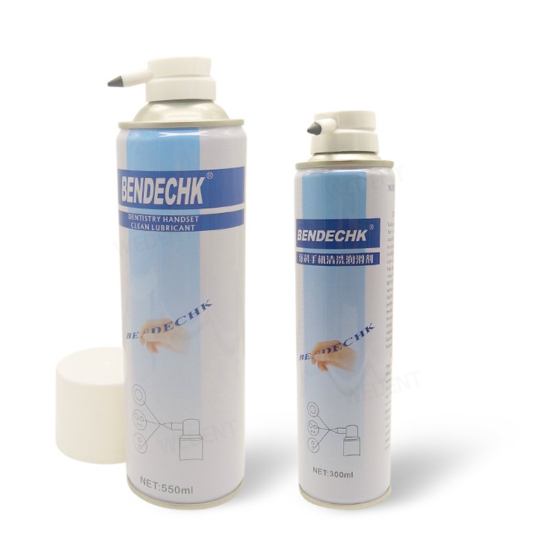 550ml 300ml Bendechk Dental Lubricating Oil Spray Push Button Hi-Clean Lubricant Handpiece Oil