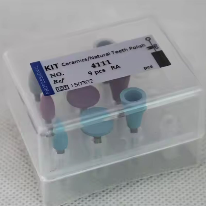 Dental Burs RA 4111 Silicon Flexible Polishers for Ceramics Natural Teeth Rotary Polishing Bur Kit for Low Speed Handpiece