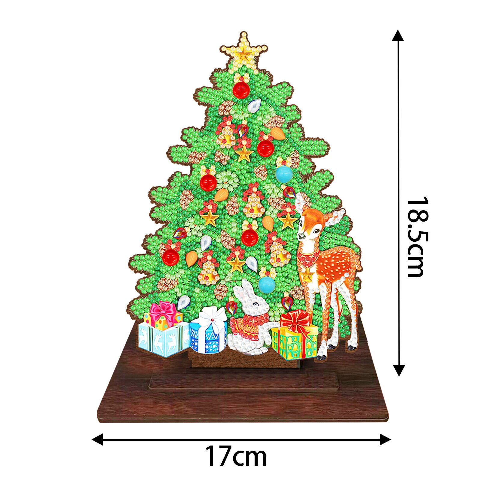 LS wooden Christmas tree 5D DIY Diamond Painting Decoration single side Poplar density board wood Diamond dot Painting ornament