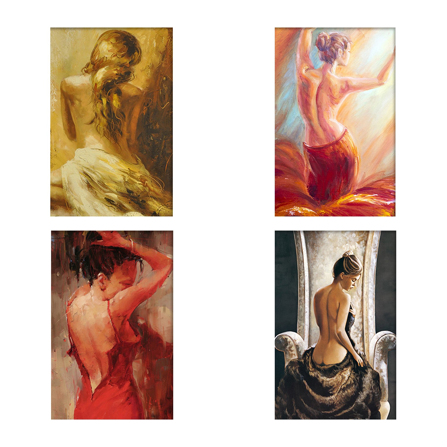 Full Square/Round Diamond Painting 5D Body Art Diamond Embroidery Nude Woman Sexy Back Canvas Painting Sets Home Decor Artwork