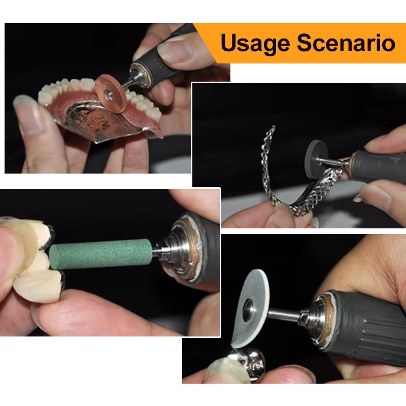 High-Quality Zirconia Diamond Burs for Dental Use Specifically Designed for Polishing Ceramic Teeth with Low-Speed Handpieces