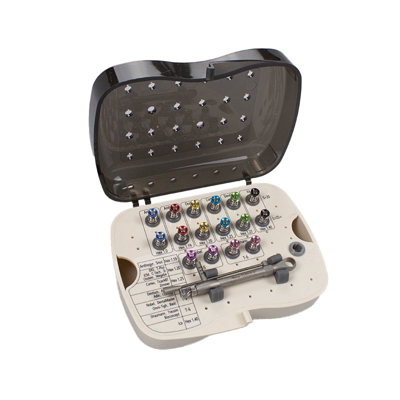 Universal wrench kit Electric Dental Implant Torque Wrench Handpiece 16 Pcs Screws Hand Drivers