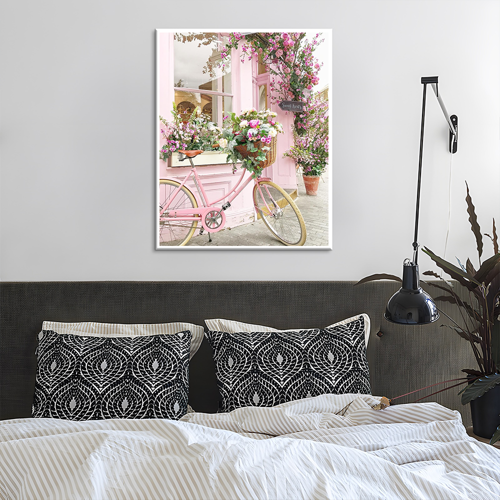 Landscape full diy diamond wall art flower 5d diamond painting by numbers home decoration for kids