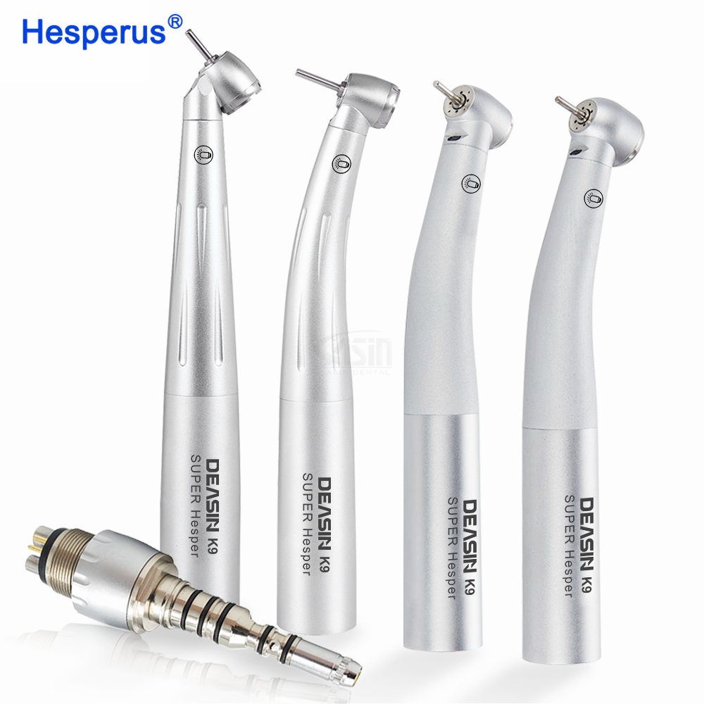 Dental high speed Hand Piece Led Light Turbine with ceramic Bearing turbina dental led Handpiece for kavo Quick Coupling