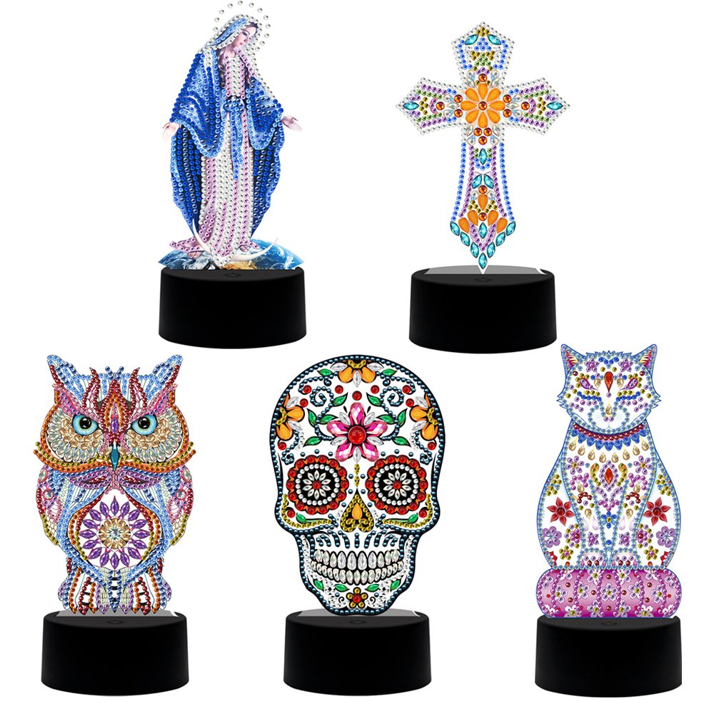 7 Colors LED Diamond Painting Lamp DIY USB Diamond Painting Night Light Home Christmas Decoration For home