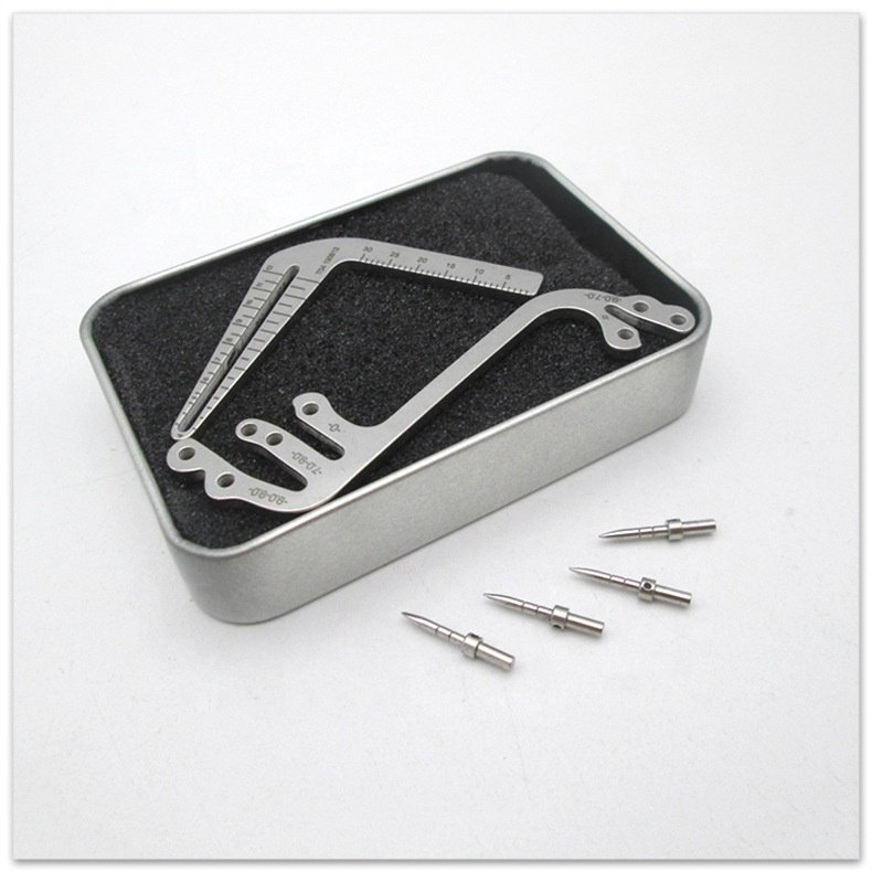 Dental Implant Guide Set Oral Planting Locator Positioning Guide Drilling Positioning Ruler Angle Ruler Implant Tools Dentist