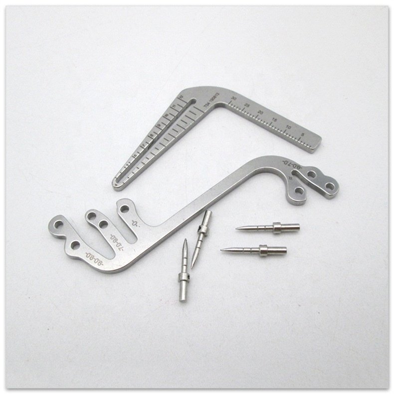 Dental Implant Guide Set Oral Planting Locator Positioning Guide Drilling Positioning Ruler Angle Ruler Implant Tools Dentist