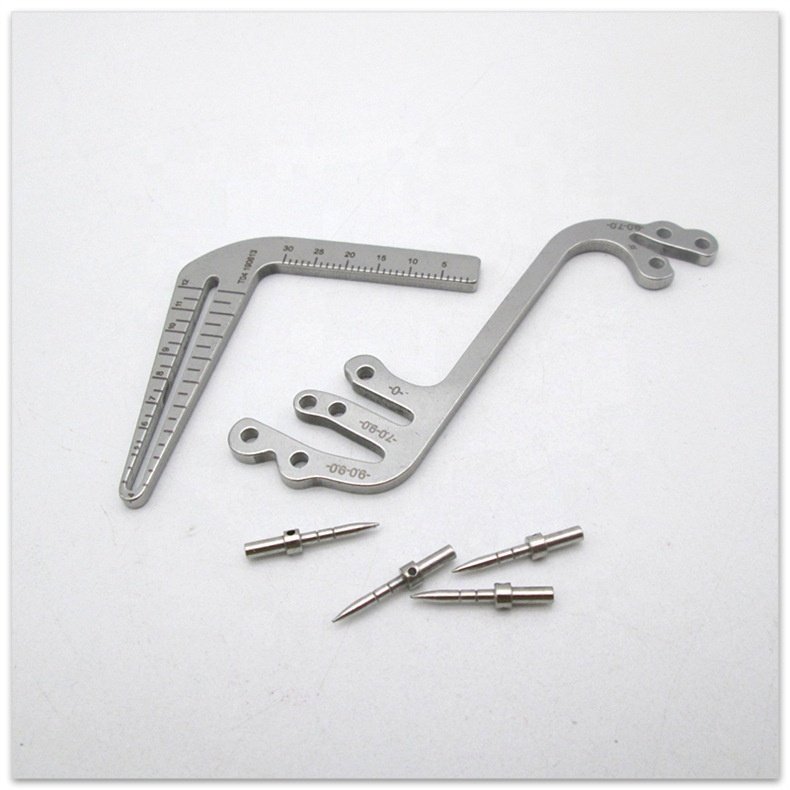 Dental Implant Guide Set Oral Planting Locator Positioning Guide Drilling Positioning Ruler Angle Ruler Implant Tools Dentist