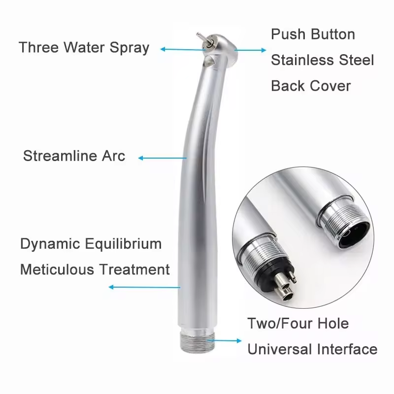 Air Turbine Dental led high speed Handpiece Kit Hot Sale Dentist Clinic Equipment High Low Speed external Factory Price