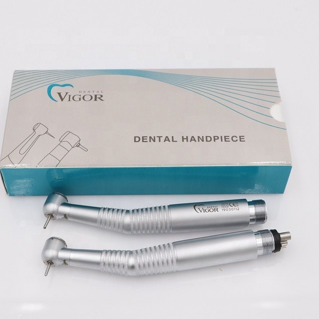 Dental High Speed Handpiece E-generator LED Light Lamp 1/4 Holes Air Turbine