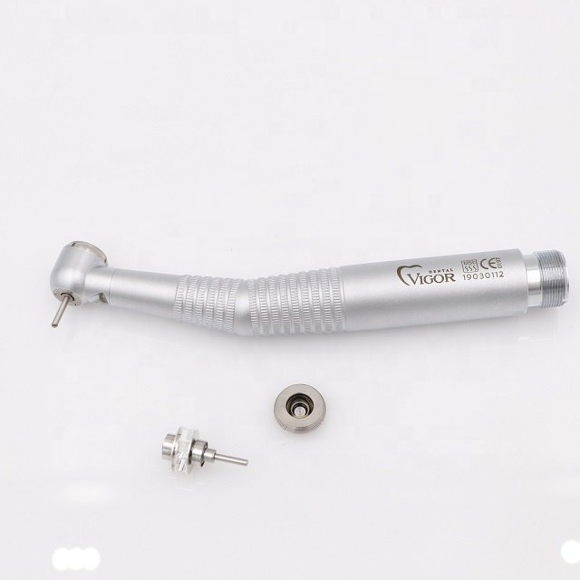 Dental High Speed Handpiece E-generator LED Light Lamp 1/4 Holes Air Turbine