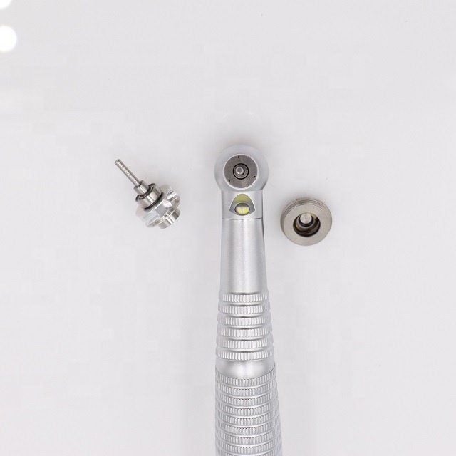 Dental High Speed Handpiece E-generator LED Light Lamp 1/4 Holes Air Turbine