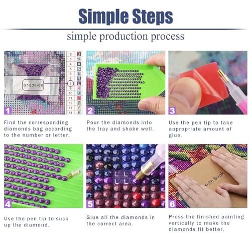Hot Wholesale Custom 5D Diamond Painting Tools Adults Kids Beginner American Hand Painted Crystals Include Pen Accessories