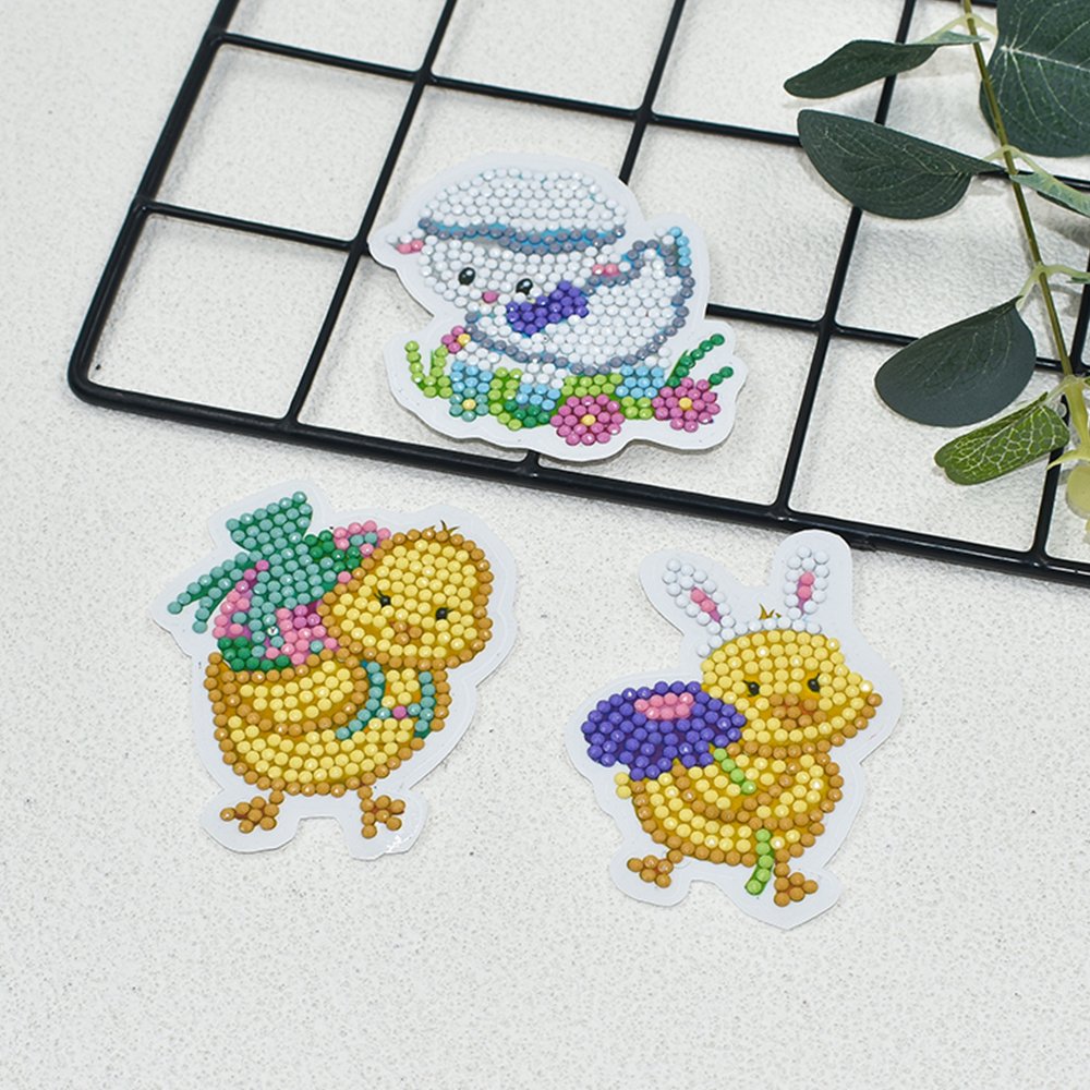 Easter Diamond Stickers Easter Gift Crafts, Diamond Painting sticker Kit - the best gift for kids adult beginners