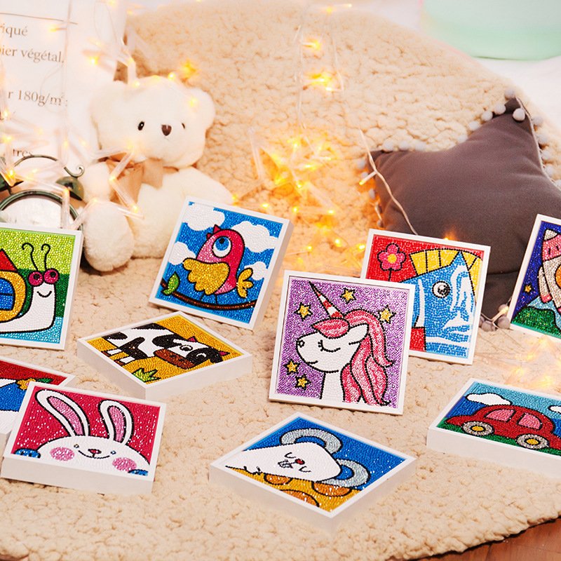 Wholesale Handwork 5D DIY Full Drill Children Kids Diamond Painting with Frame