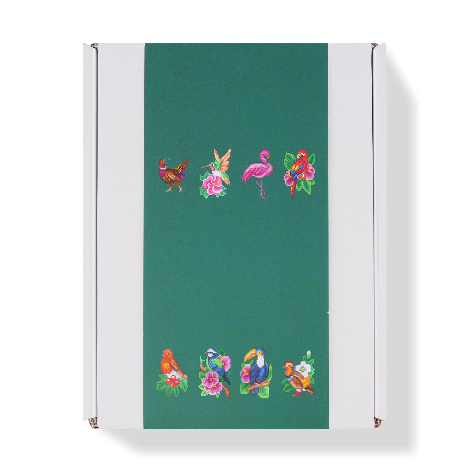 Diy 8-Piece Mini Diamond Painting Bird Collection Parrots Exquisite Frame Diamond Painting Kits
