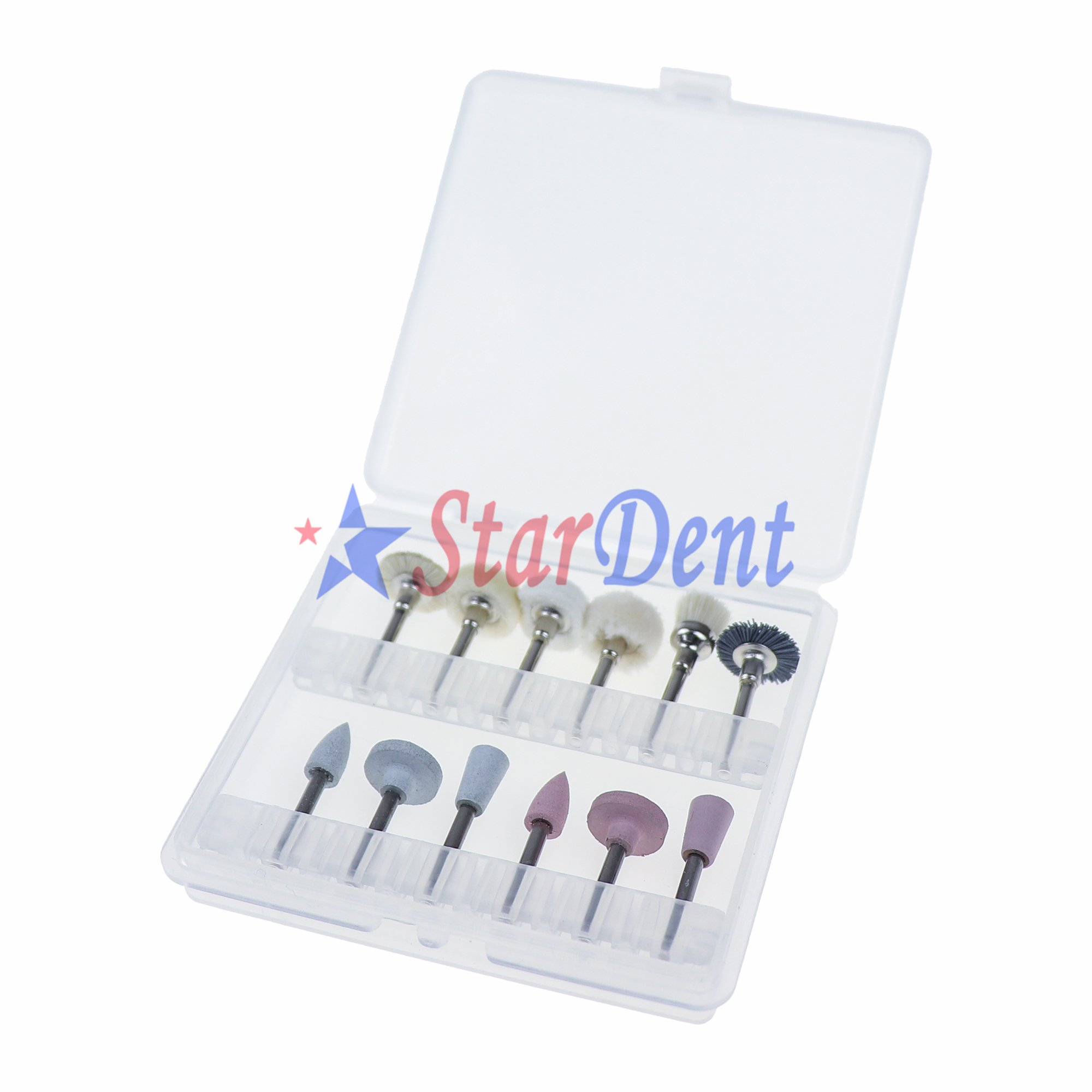 Dental Composite Resin Silicone Polisher Polishing Finishing Brush for Low Speed Handpieces