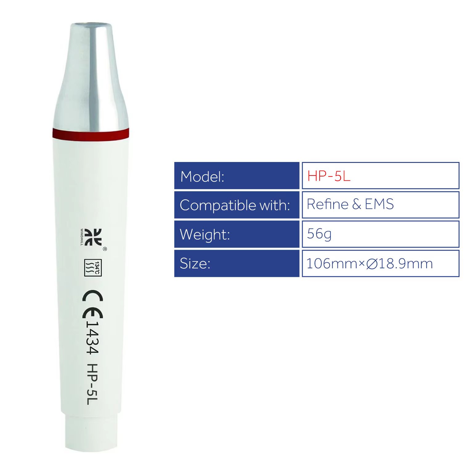 LED Detachable Dental ultrasonic handpiece HP-5L with light