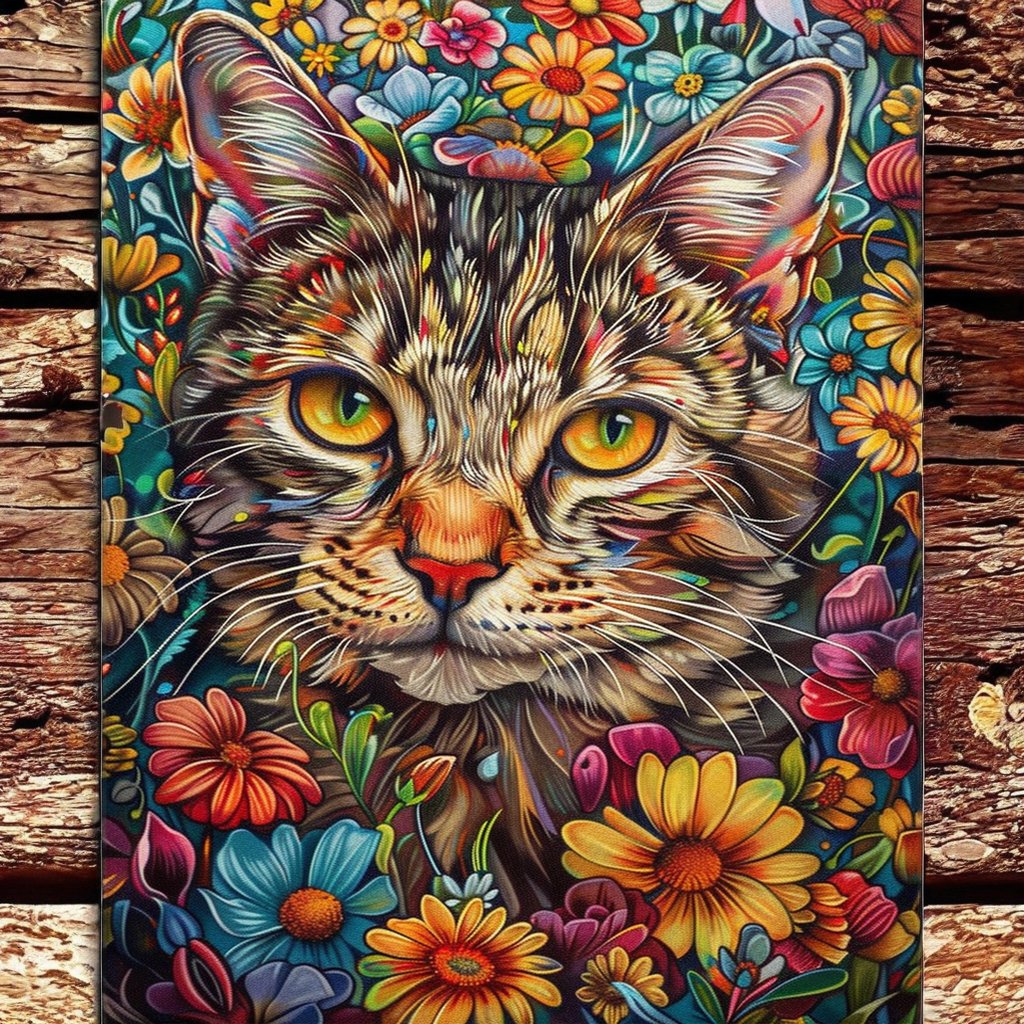 High End diamond dot painting cute Mosaic Picture cat diamond painting for Wall Art Decor