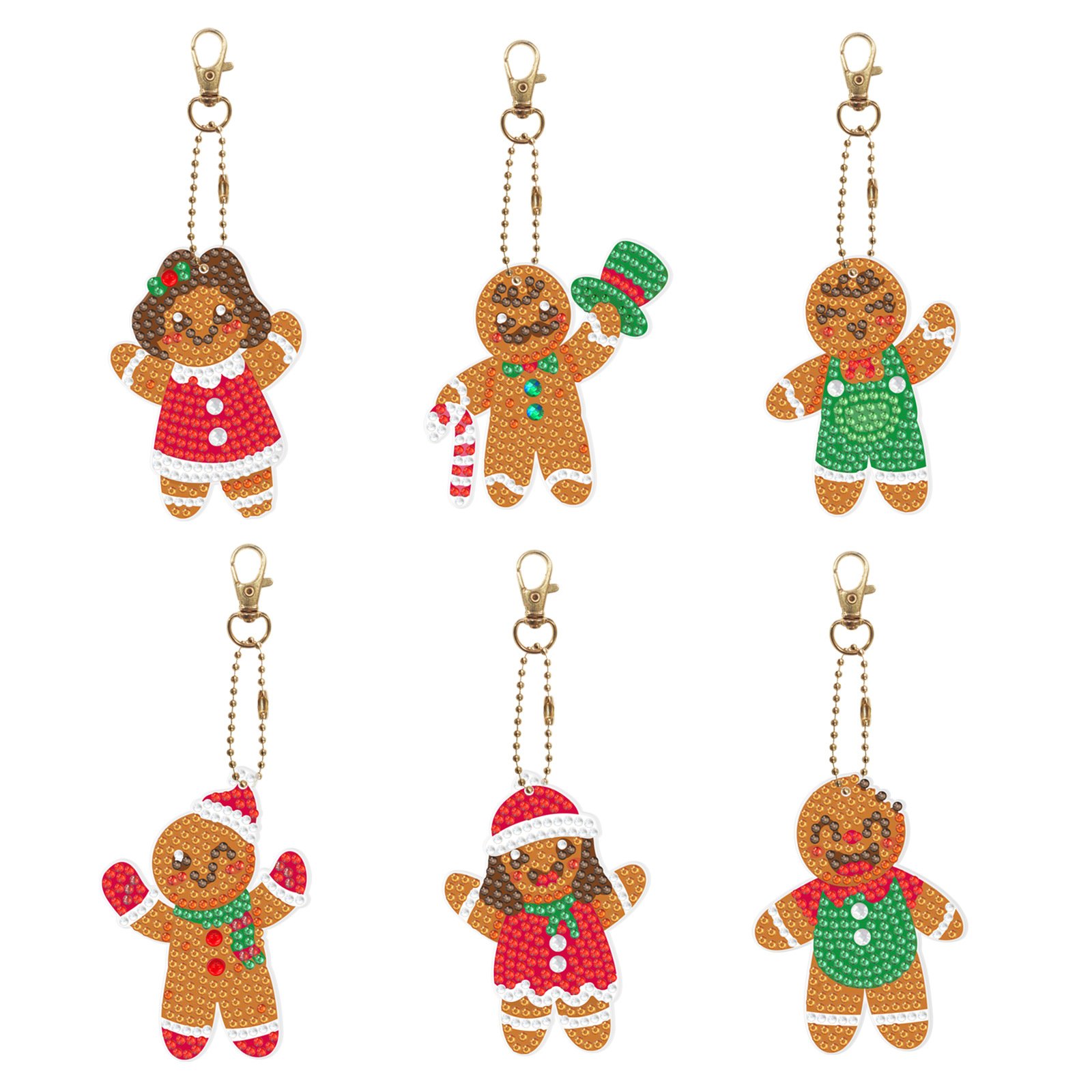 Diy Diamond Painting Keychain Christmas Style Handmade Diamond Keychain Wholesale