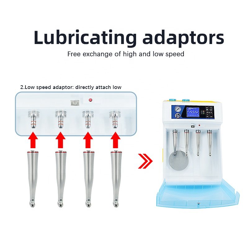 Dental Handpiece Cleaning Maintenance Lubricate Dental Handpiece Lubrication Machine 2-in-1 Cleaning Oiling Machine