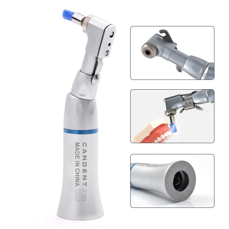 Dental Standard LED High Speed Low Speed Handpiece Kit Student Handpiece Kits EX203C Contra Angle Straight Air Motor 2/4 Hole