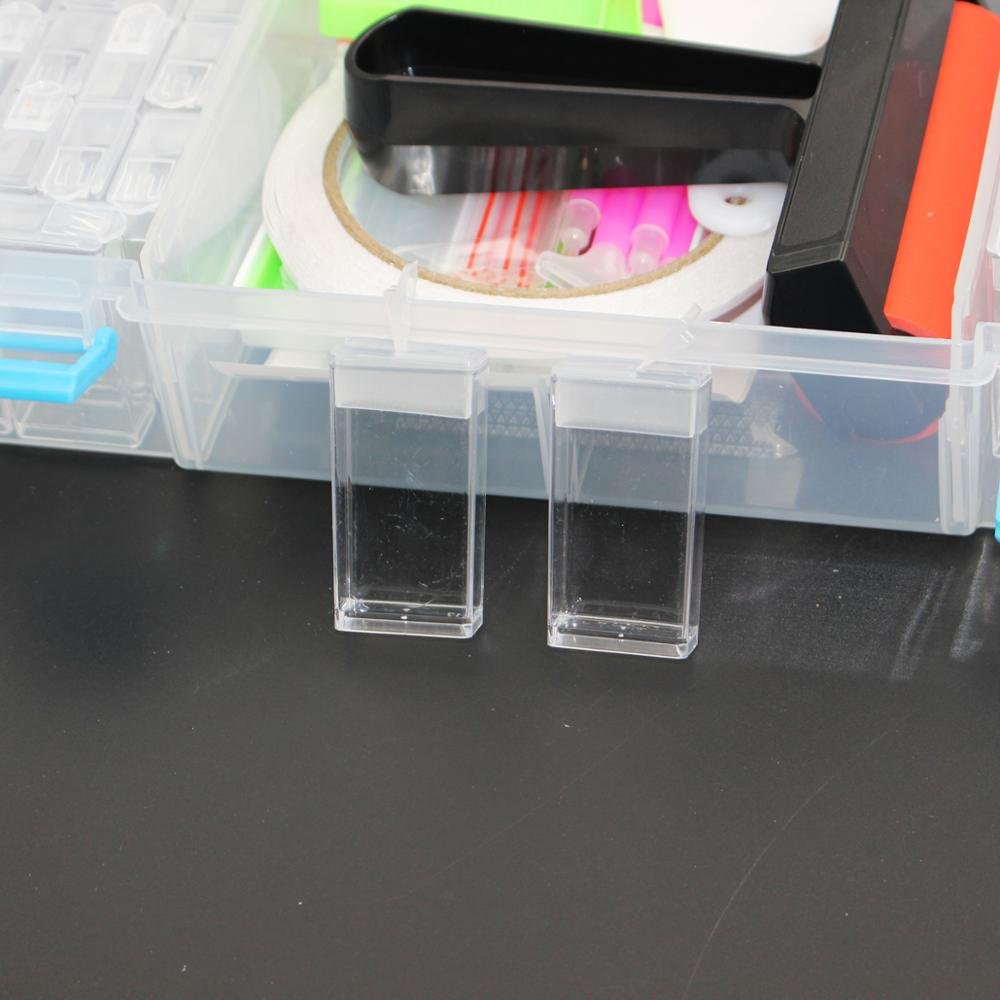 Wholesale Diamond Painting Tools Accessoires Storage Box Roller Pen Clay Corrector Sets 64 Grid