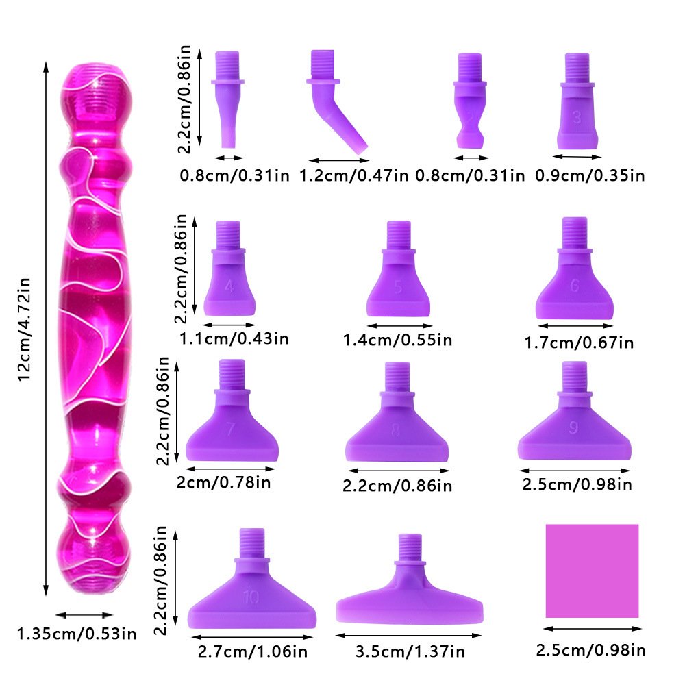 5D Diamond Painting Accessories Tools Metal Screw Thread Tips Diamond Painting Pen Kits for DIY Craft