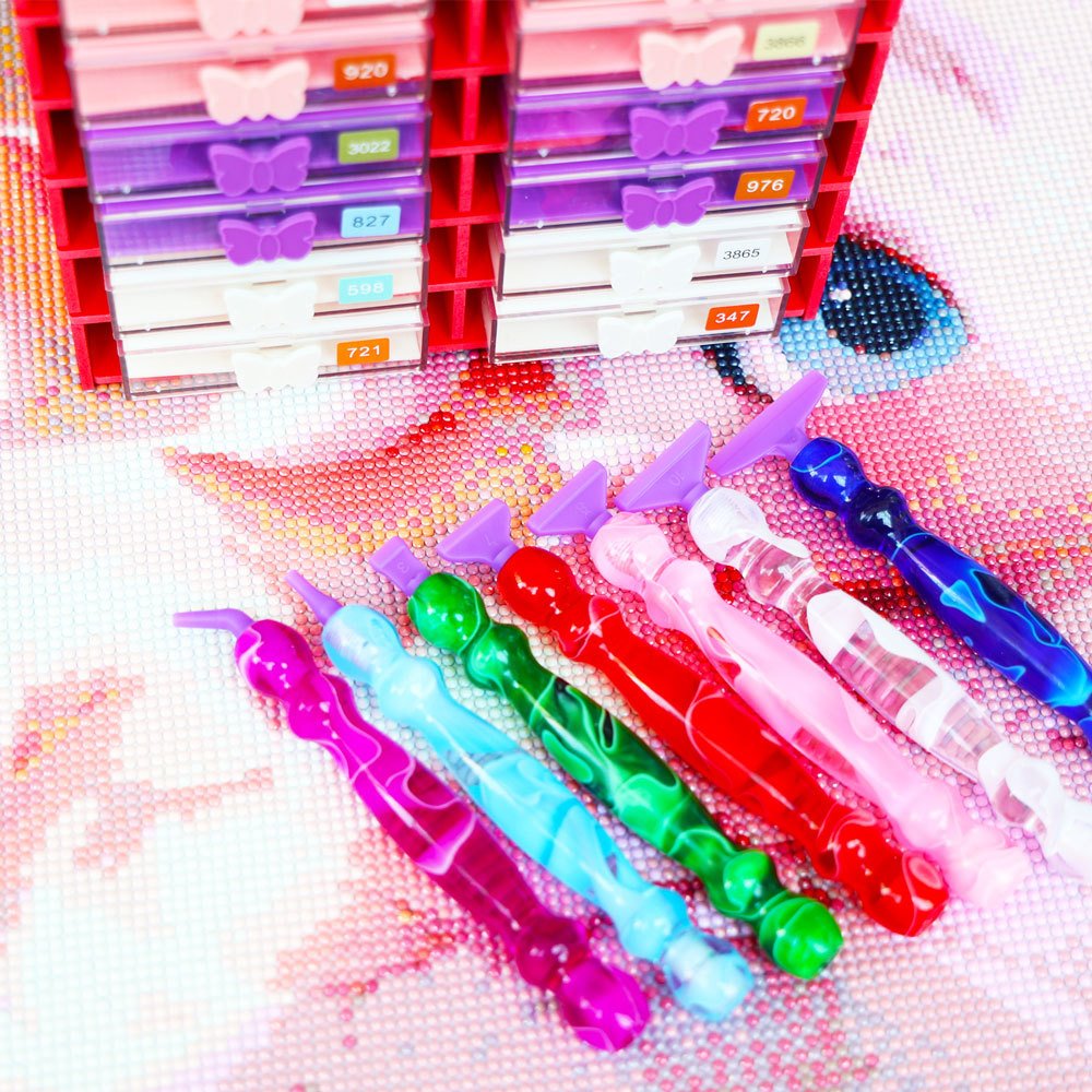 5D Diamond Painting Accessories Tools Metal Screw Thread Tips Diamond Painting Pen Kits for DIY Craft