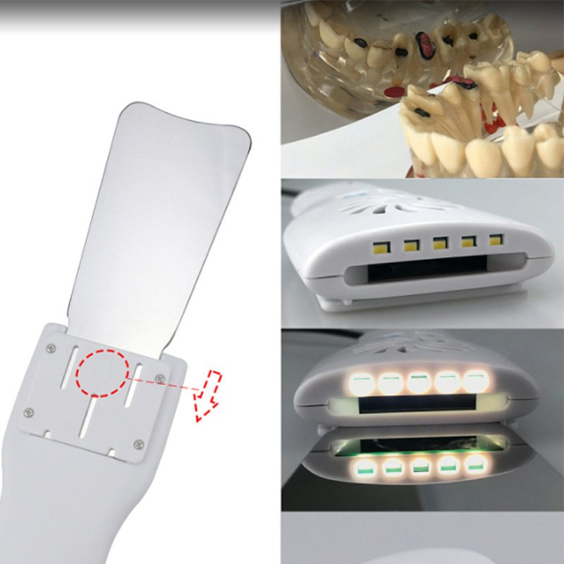JOSOI Stainless Steel Dental Fog Free Photo Automatic Anti-fog Mirrors Oral Photography Reflector Orthodontic Clear Imaging