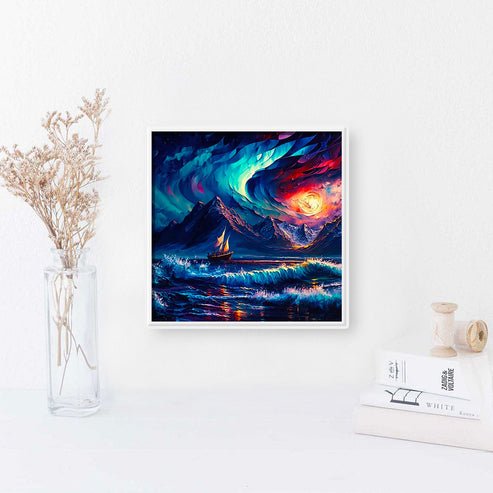 G-53 Mountains and Sea Decoration For Home Wall Decor for Dffice 5D DIY Art Paint Set Diamond Painting