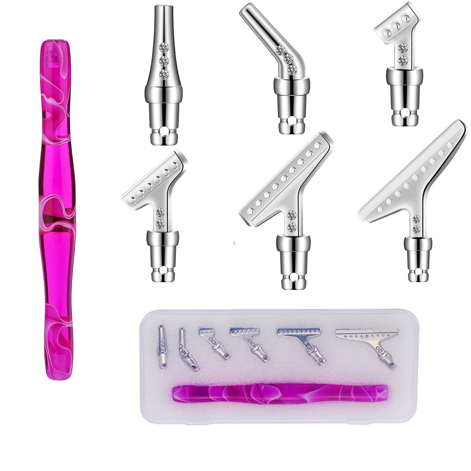 Wholesale and Direct Selling Tools Point 6 Tips Resin Metal Pen for Diamond Painting