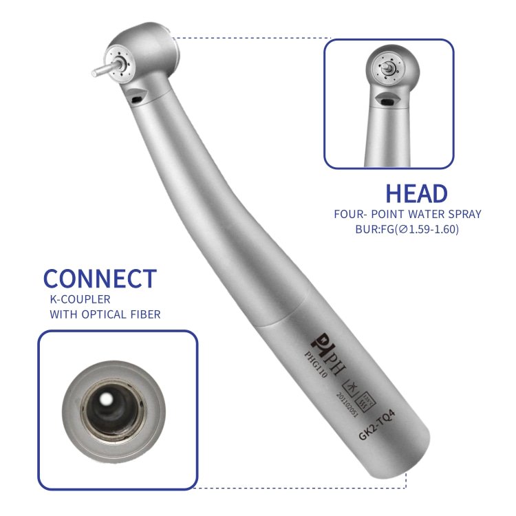 Electric motor high speed lab handpiece dental fit quick coupling dental turbine handpiece