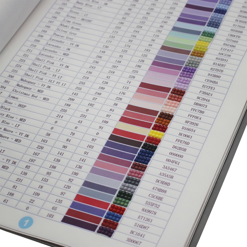 DMC 447 Color 5d Diy Diamond Painting Accessories Round Drill or Square Drill Color Card
