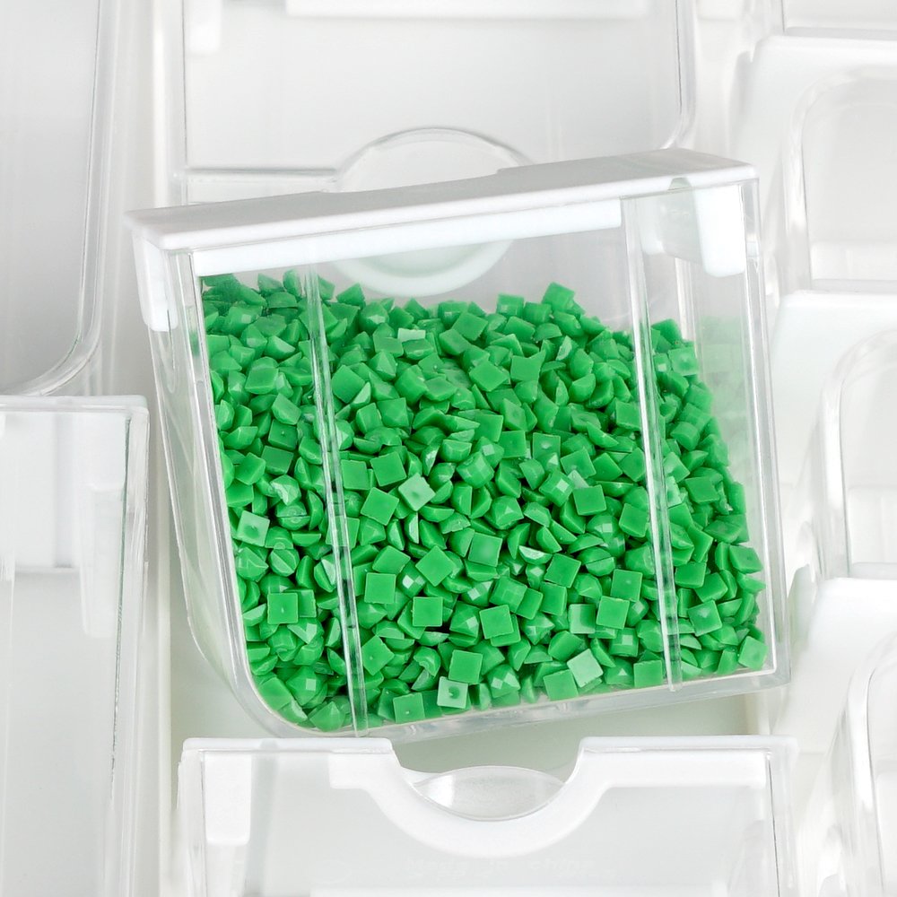 New Products Wholesale 50 Grid Diamond Painting Storage Container Acrylic Diamond Tool Accessories Beads Sequins Storage Box