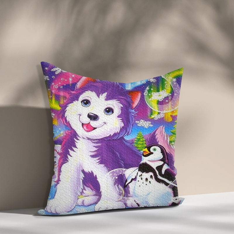 5D DIY Diamond Painting Kit Paint Cartoon animal Cat dog diamond pillow case mosaic Acrylic diamond cushion case